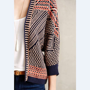 Anthropologie Moth Jacquard Circle Cardi